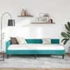 vidaXL Rohový rám postele s čelom tyrkysový 80 cm x 200 cm Náhľad obrázku produktu 3