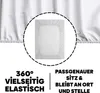 EVE Textile Spannbettlaken 200 x 200cm Weiß 100 % Baumwolle Produktbild-Vorschau 4