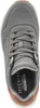A top-down view of a gray Skechers sneaker. Voir les images du produit