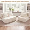 Rozkładana sofa COSTWAY, fotel rozkładany 3 w 1 z 2 Podgląd zdjęcia produktu 9