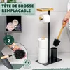 eluno Garniture de WC sur pied 4en1, brosse de WC, Voir les images du produit 5
