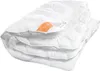 A folded white duvet is shown against a white background. Produktbild-Vorschau