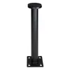 A black furniture leg with a square base and a circular top with felt. Produktbild-Vorschau