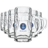 6x HB Hofbräuhaus München Bierkrug Lederhose Produktbild-Vorschau 1