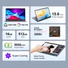 Collage of product features and specifications for a laptop. Produktbild-Vorschau