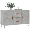 vidaXL Sideboard gris béton 100x36x60 cm Bois composite Voir les images du produit 3