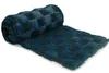 Kunstfell Schachbrett, Marineblau, 50 x 160 cm Produktbild-Vorschau 3