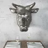 cagü: XXL Design Deko Steierkopf [MINOTAURUS] Silber aus Produktbild-Vorschau 2