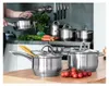 Kinghoff pots argentés géants 12 pieces KH4450 Voir les images du produit 8