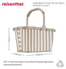 Reisenthel carrybag xs mini, Braun, Weiß, Polyester, Produktbild-Vorschau 5