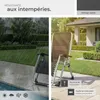 Chaise longue pliable CLOUD réglable en continu - gris Voir les images du produit 7