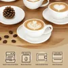 HOMELUX Tassen Set 6er mit Untertassen 120 ml Kaffeetassen Produktbild-Vorschau 4