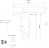 HANDICAP Haltegriff mit Stützbein 813mm, polierter Produktbild-Vorschau 4