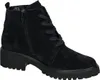 A single black suede bootie is shown against a white background. Anteprima dell’immagine prodotto