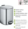 WENKO Tret Müll Eimer Edelstahl 5L Kosmetik Abfall Alassio Produktbild-Vorschau 2