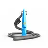 A blue dog whistle with a gray lanyard is displayed on a white background. Produktbild-Vorschau