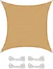 Sonnensegel BASIC HDPE Quadrat 3x3 sandbeige High Density Produktbild-Vorschau 1