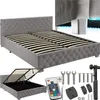 tectake® Polsterbett Daytona in Samtoptik mit Steppmuster Produktbild-Vorschau 9
