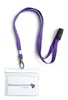 1x Ausweis-Set Ausweisset Umhängeband LILA Lanyard Produktbild-Vorschau 2
