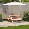 CLORIS Picknicktisch 105x134x75 cm Massivholz Douglasie Produktbild-Vorschau 3