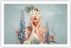 Poster - Poster ohne Rahmen - Surreal Frau Blumen - 91,5x61 Produktbild-Vorschau 1