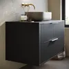 Badplaats Waschbeckenunterschrank Rimini 80 x 46 cm Schwarz Produktbild-Vorschau 3