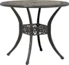 A round outdoor table with a bronze finish. Náhľad obrázku produktu