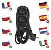 Prodlužovací kabel 5 m / 3 zásuvky / černý / PVC / 1 mm2 Náhľad obrázku produktu