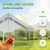 Kurnik Izrielar 3x4x2 m z dachem, ocynkowana metalowa Podgląd zdjęcia produktu 3