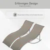Outsunny 2er Set Sonnenliege Gartenliege Stoffliege Alu Produktbild-Vorschau 5
