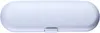 A white oval-shaped case with a purple tint, likely for an electric toothbrush. Produktbild-Vorschau