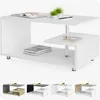 CASARIA® Couchtisch Weiß Holz mit Stauraum 95x55cm Produktbild-Vorschau 8