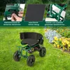 COSTWAY mobilné pojazdné sedadlo do 150 kg, záhradná Náhľad obrázku produktu 7