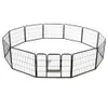 vidaXL Kojec dla psa 12 paneli stalowych 80x60 cm czarny Podgląd zdjęcia produktu 10