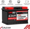 LANGZEIT Autobatterie 63AH 12V 580AEN ersetzt Batterie 60AH Produktbild-Vorschau 2