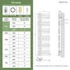 S'AFIELINA 1599x400mm designerski grzejnik łazienkowy Podgląd zdjęcia produktu 6