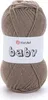 A ball of beige yarn with a label. Podgląd zdjęcia produktu