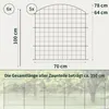 Teichzaun Gartenzaun Hundezaun - Metall Gitterzaun aus Produktbild-Vorschau 2