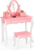 GOPLUS Kinder Schminktisch-Set, Exquisiter Frisiertisch Produktbild-Vorschau 5