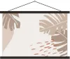 MuchoWow® Textilposter Sommer - Laub - Weiß 90x60 cm mit Produktbild-Vorschau 1