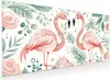 Küchenrückwand Spritzschutz Glas mit Motiv Flamingo Blätter Produktbild-Vorschau 1
