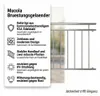 156CM balcone ringhiera V2A bar ringhiera balcone balaustra Anteprima dell’immagine prodotto 2