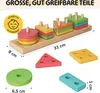 Merle Toys® - Formen-Sortierspiel aus Holz, geometrisches Produktbild-Vorschau 7
