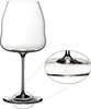 A clear studio shot of a single wine glass with a magnified view of its base. Produktbild-Vorschau