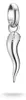 Charm-Anhänger Cornicello Connect Silber Produktbild-Vorschau 1