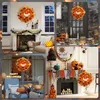 Outsunny Halloween-decoratie: Hangende pompoenkrans met Productafbeelding-voorbeeld 5