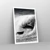 Poster - Poster ohne Rahmen - Welle Zeichnung Schwarzweiß - Produktbild-Vorschau 7