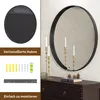 Koonmi  Spiegel Rund 120 cm, Schwarz Tiefer Rahmen Runder Productafbeelding-voorbeeld 6
