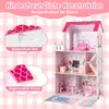 COSTWAY Puppenhaus Holz, Kinder Dollhouse mit 17 Produktbild-Vorschau 6