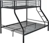 Łóżko piętrowe Trixie 90x200 i 140x200 - metalowe - czarny Podgląd zdjęcia produktu 5